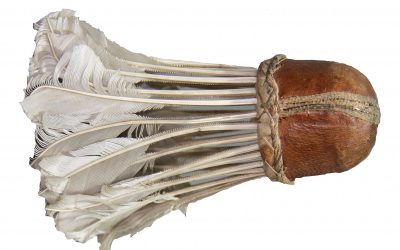 Leather Base Battledore Shuttlecock