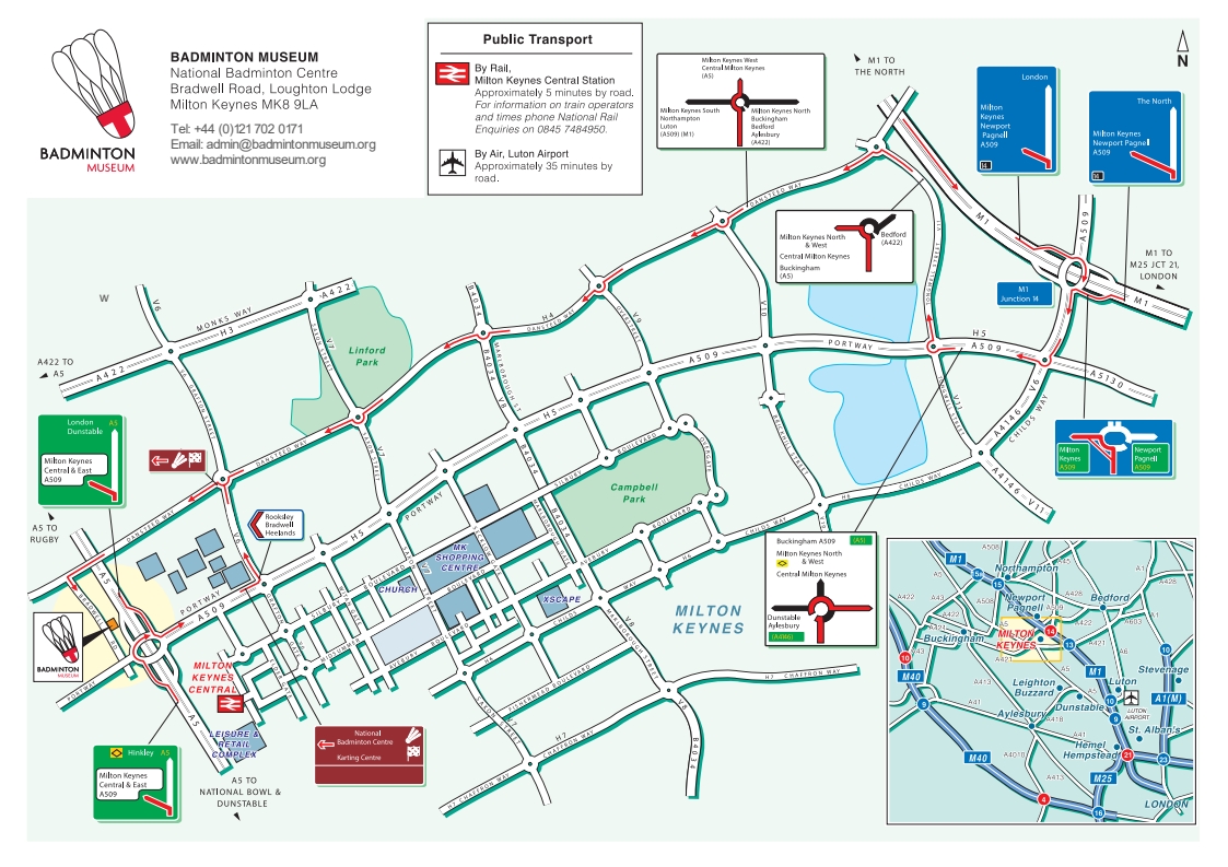 Badminton Museum Map