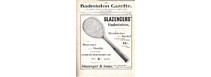 Every Badminton Gazette since 1907